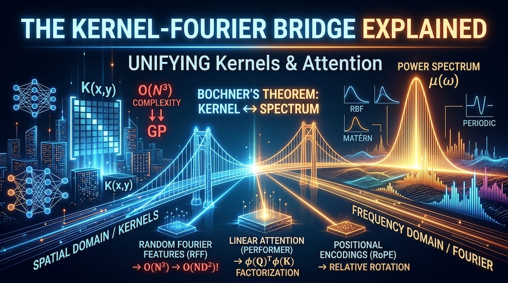 Bochner's Theorem and the Kernel–Fourier Bridge