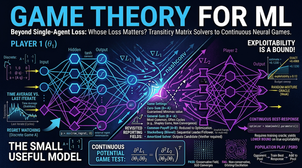 Game Theory for ML Practitioners: Payoffs, Regret, and Equilibrium